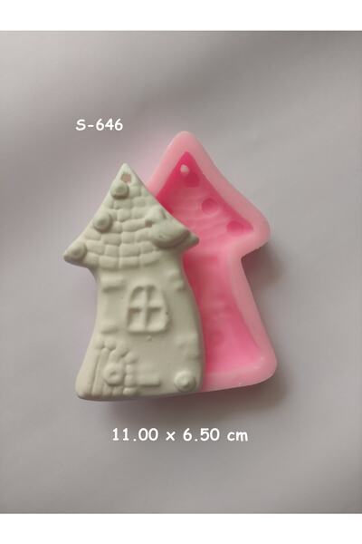 AnkaHobiMarket Ağaç Ev No:4 Silikon Kalıp