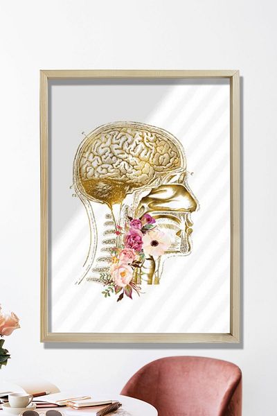 Dekor Loft Cadou Slp, Artă Anatomie a vorbirii, Decor de birou pentru patologul limbajului vorbirii