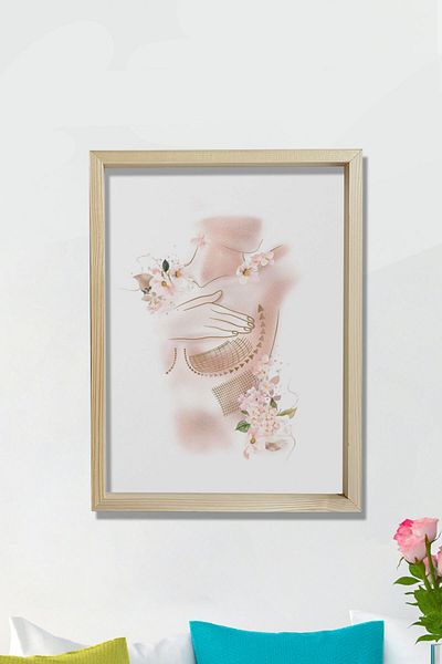 Dekor Loft Mărirea sânilor, Imprimarea sânilor pentru femei, Chirurg plastician și estetic, Pictură murală pentru camera medicului