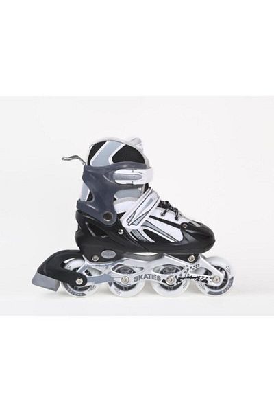 clasty Skate Black-gray Single or Double Wheel Usable Adjustable Starter Skate with Bag