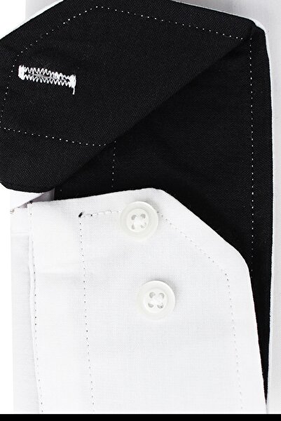 Varetta Чоловіча біла сорочка Slim Fit з довгими рукавами