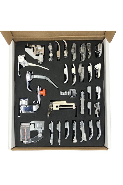 PLATINSEW 32 Parça Dikiş Makine Ayak Seti Ayak Tutucu Hediyeli