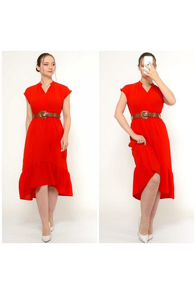 CİXAPLE Rochie Kısakol Ayrobin