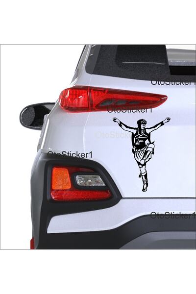 Oto Sticker ملصق Efe Zeybek مقاس 17x20 سم لون أبيض