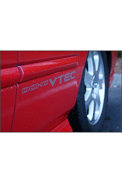 Oto Sticker Honda Dohc Vtec Ek Sticker 2 Adet Set