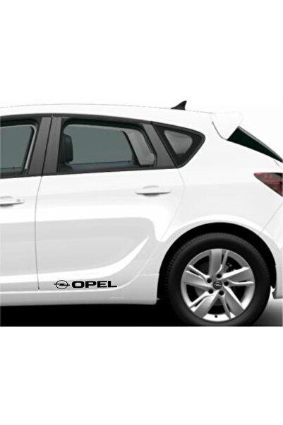 Oto Sticker Opel Yan Kapı Çıta Altı Düz Yazısı Logo