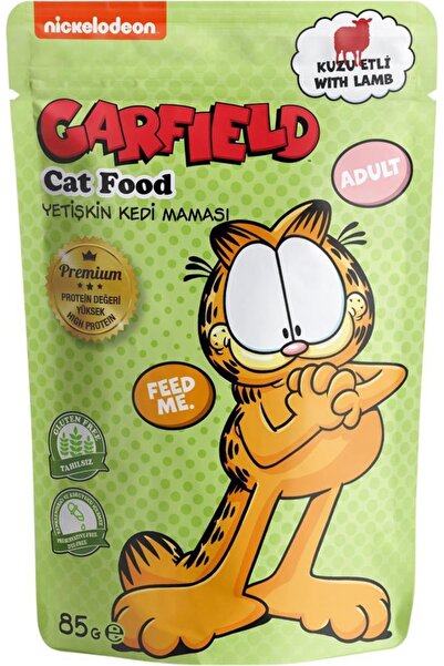 GARFIELD Kuzu Etli Yetişkin Kedi Maması 85gr Graın Free