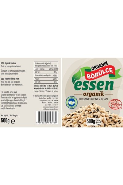 Genel Markalar Organik Börülce 500 Gr