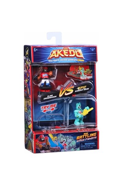 GIOCHI PREZIOSI Akedo S1 2 Pack Slam Granderson Vs Epic Shreddy Bear Rkt-ake0...