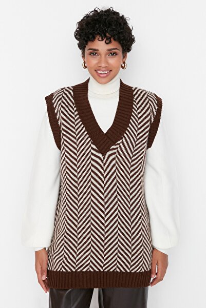 Trendyol Modest Sweater - Multi-color - Oversize