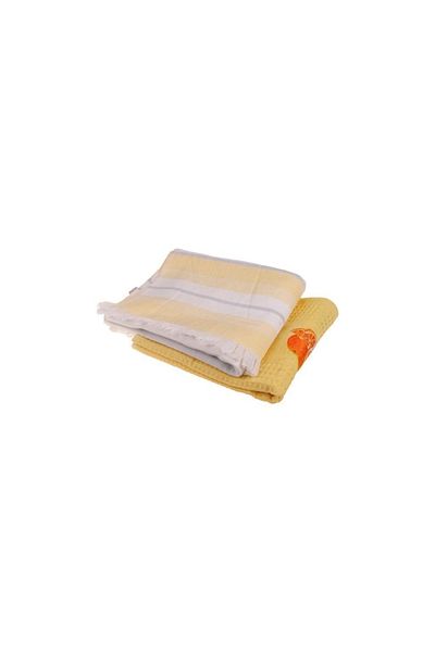 Bambum Talpă - Set de uscare din 2 bucăți galben