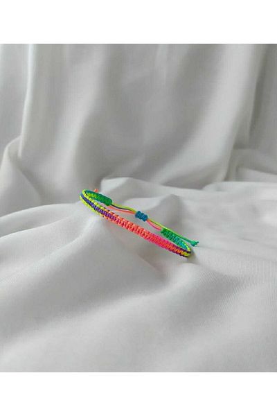 Eva Takı Colorful Knitted Rope Friend Bracelet