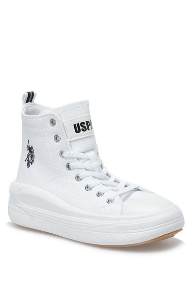 U.S. Polo Assn. Base PoloAssn Clementine Tex 3fx Women's Thick Sole White Casual Sneaker