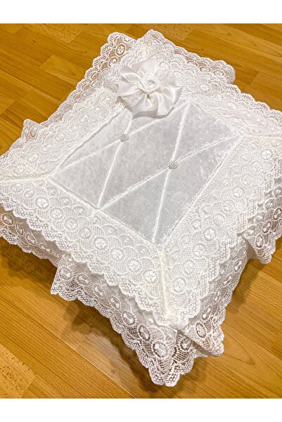 AYHANHOME Gelin Modeli Fransız Güpürlü Bohça Söz Nişan Hurcu Çeyizlik 40x30