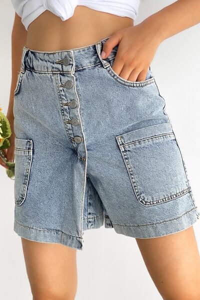 FEMELLE Kot Şort Etek