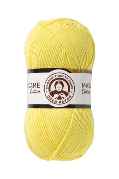 Ören Bayan Yellow Knitted Madame Cotton Knitting Lanyard - (Color Code: 006)