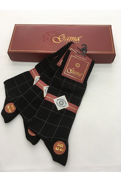Gama Çorap 3 bucăți 100% nailon mercerizat fără model jacquard șosete subțiri de vară pentru bărbați