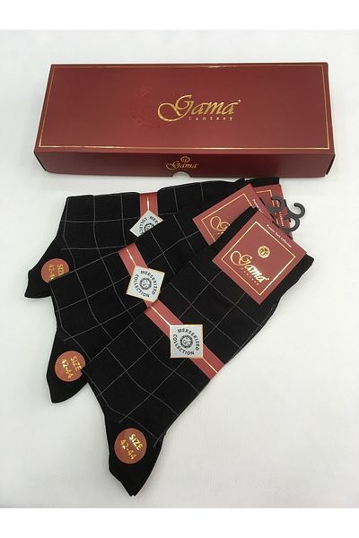 Gama Çorap 3 bucăți 100% nailon mercerizat fără model jacquard șosete subțiri de vară pentru bărbați