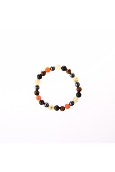 OSMANLI DOĞAL TAŞ 8 ملم كارنيليان عقيق برتقالي سيترين تايجر - سوار عين سبج ال...