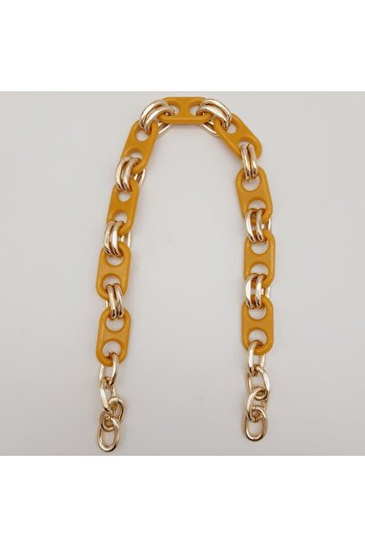 angel çanta aksesuar 42 Cm Aspect Acrilic Galben Muștar Model Pod Lanț din Pl...