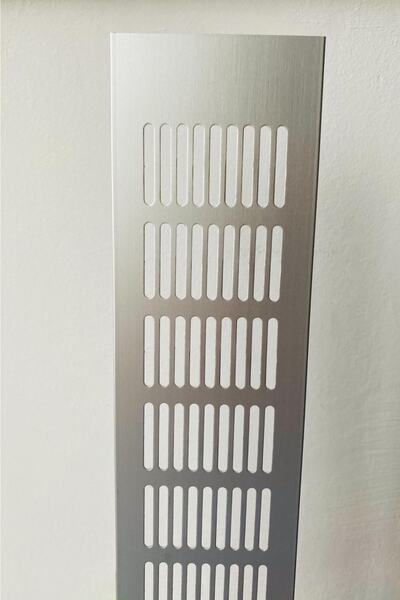 Genel Markalar Aluminyum Havalandırma Menfezi 80*300mm, Gümüş