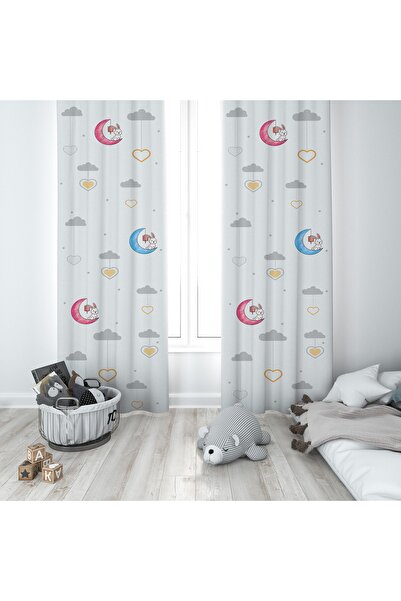 MODA Potpuno drugačija soba za bebe i decu Slatki zečevi Dva krila Zavesa za ...