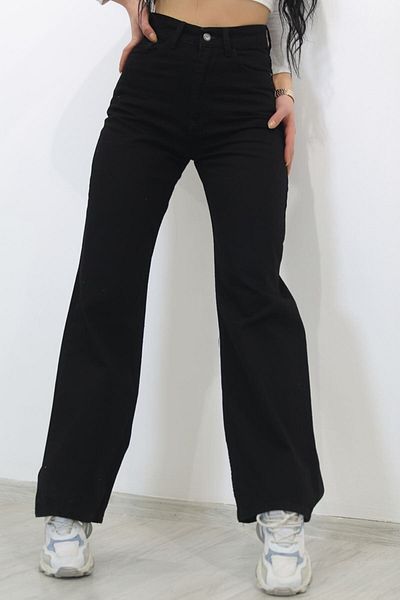 Livik Lexova Black Lycra Casual Cut Trousers