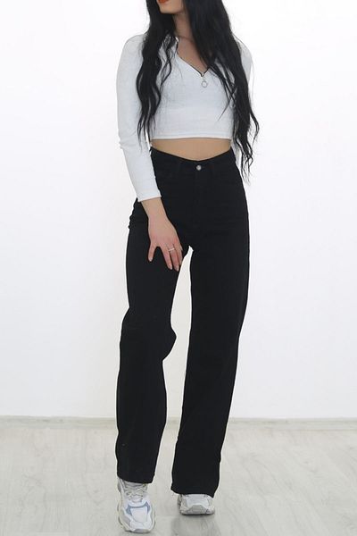 Livik Lexova Black Lycra Casual Cut Trousers