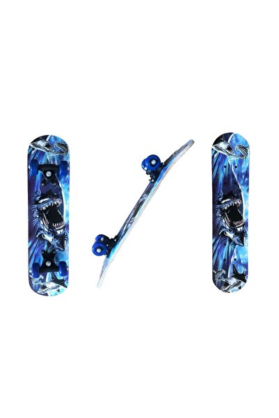 Farbu Oyuncak 59 cm Ahşap Desen Kaplamalı Pvc Tekerli Kaykay