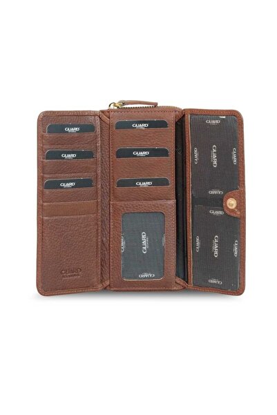 GUARD Matte Tan Leather Women's Wallet