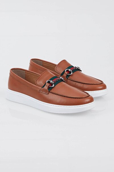 Tonny Black Мъжки мокасини от естествена кожа с детайлна предна катарама и удобна кройка