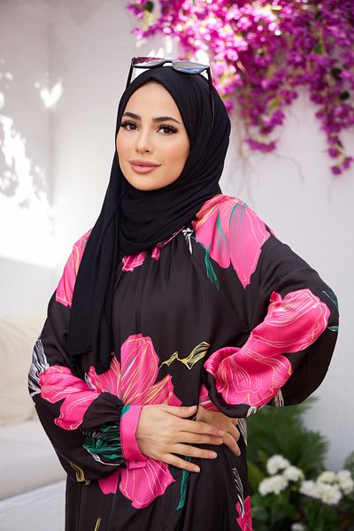 Naciye Sultan Black Combed Shawl