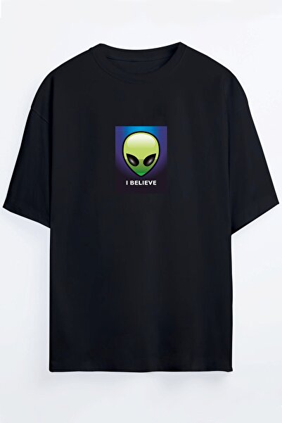 Kozmik Tapestry Μπλουζάκι Unisex με στάμπα Alien Oversize