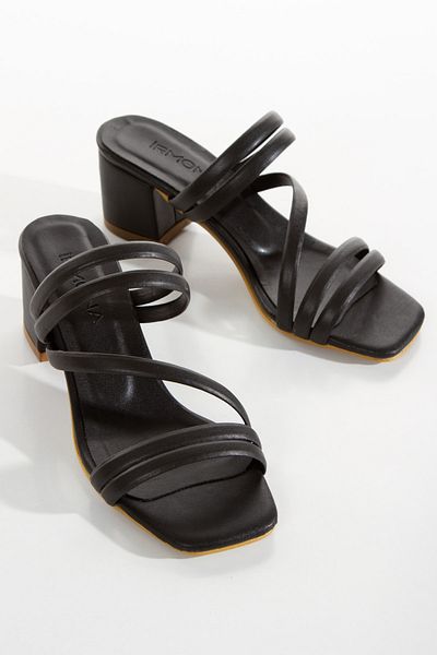 irmona Παντόφλες με χαμηλό τακούνι Rubby Black Strap