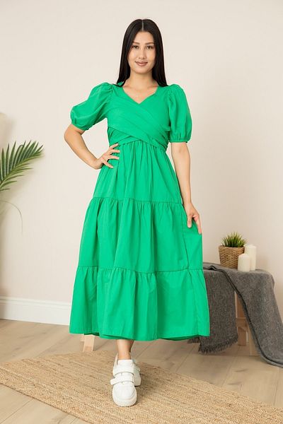 PULLIMM Rochie cu cravată la spate cu guler dublu - 852-2897