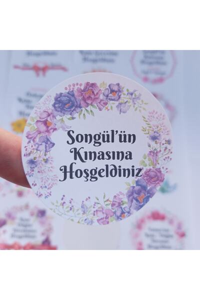 HAN Etiket İsimli Yuvarlak Etiket - 6 cm Çapında - 100'lük Paket - Model 05