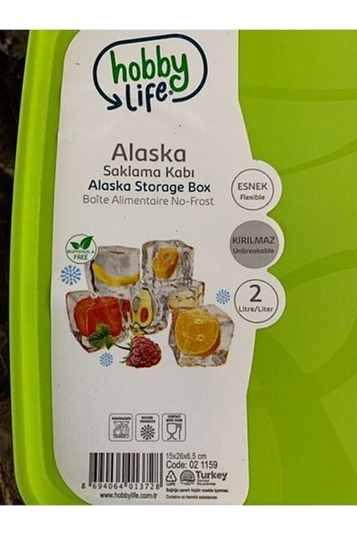 EDOŞ HOME Alaska No Frost Storage Container 4 Pieces Freezer 2 Liters