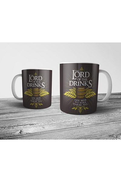 Pixxa Lord Of The Drinks Rings Lotr Mug Cup