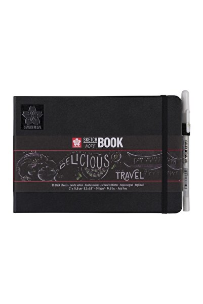 Sakura : Sketchbook : 140 Gr : Black Paper : 21 cm X 15 cm