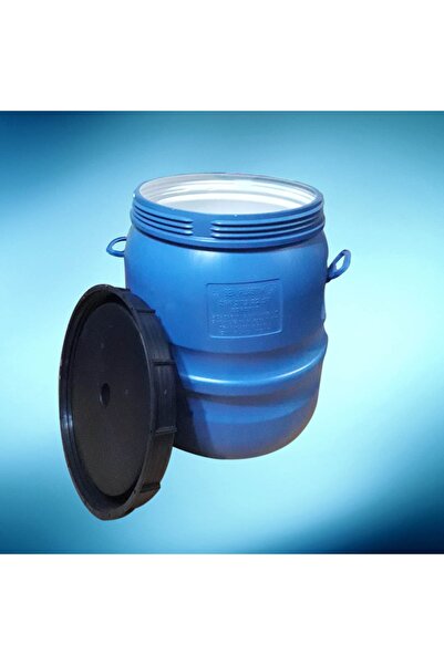 ŞEN PLASTİK 100 Lt Litre Varil Oval Içi Beyaz Plastik Yağ Zeytin Turşu Bidon