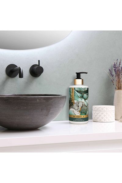 DEXCLUSIVE Luxury Bath Concept Liquid Soap with Lotion 400 Ml- Marble Series No:3