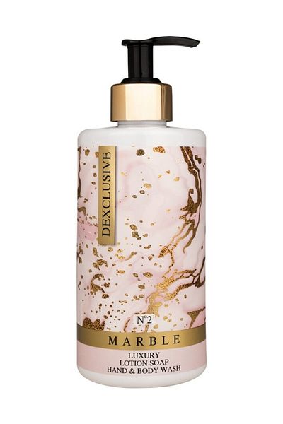 DEXCLUSIVE Luxury Bath Concept Liquid Soap with Lotion 400 Ml- Marble Series No:2