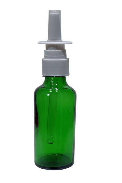 Paradise 2 Adet 50 Ml Burun Sprey Boş Yeşil Renk Cam Şişe