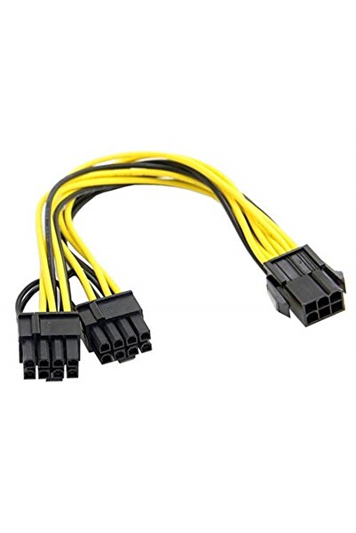 Alfais 4302 Pci E 8 Pin (6+2) 2x Pci-e Ekran Kartı Power Çoklayıcı Kablosu