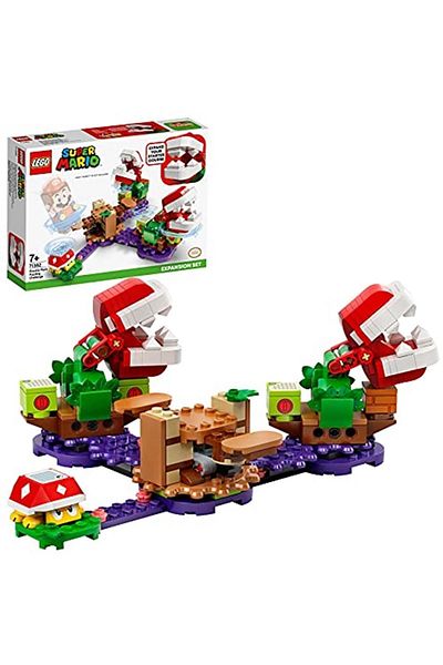 LEGO مجموعة مغامرات سوبر ماريو بيرينها بلانت المذهلة 71382 - لعبة للأطفال المبدعين
