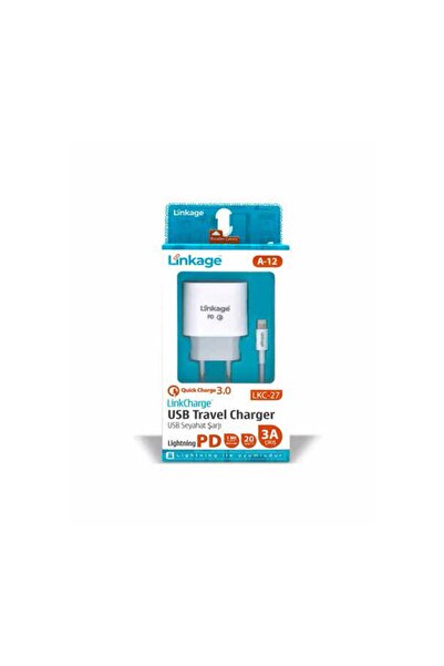 Linkage Lkc-27 Pd Çıkışlı 3 Amper 20 Watt Lightning Iphone Şarj Başlığı Ve Da...