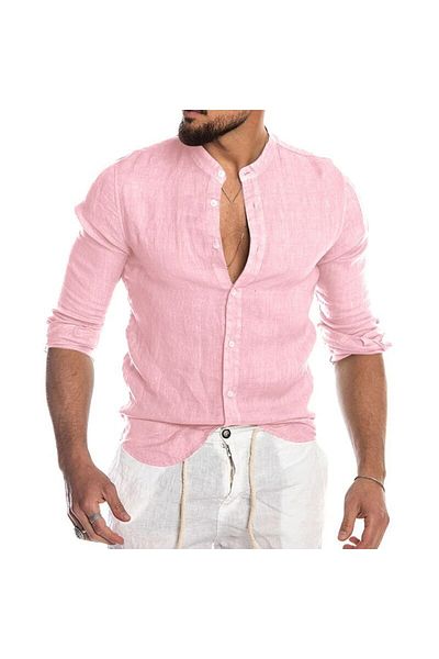 Piola Club Ανδρικό πουκάμισο από λινό γιακά Judge Slim Fit