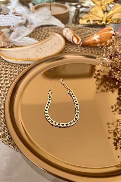 Trendy Butik سوار سلسلة الحنين رقيقة