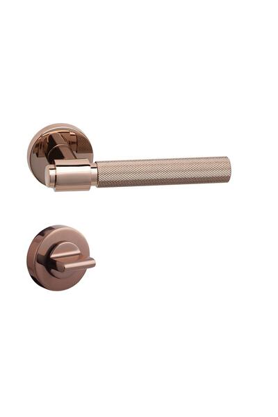 System Axes-t Rose - Wc Mandallı Rozetli Kapı Kolu - Hha188tro12w Rs