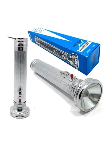 Genel Markalar Nostaljik Pilli Metal El Feneri Büyük Boy 3 Büyük Boy Pil Ile ...